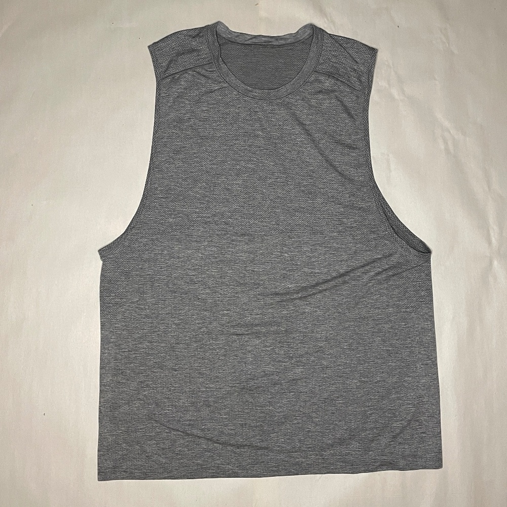 Grey Lulu Lemon Workout Top